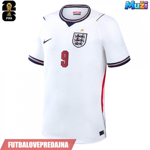 Lacne Muži Futbalové dres Anglicko Harry Kane #9 MS 2026 Krátky Rukáv - Domáci